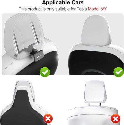 OHLPRO Tesla Model Y Model 3 حامل حامل مغناطيسي للتابلت لجهاز iPad، حامل تابلت مغناطيسي قوي قابل للدوران 360 درجة، متوافق مع ملحقات Tesla للأجهزة اللوحية والهواتف in Kuwait