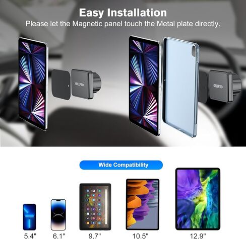 OHLPRO Tesla Model Y Model 3 حامل حامل مغناطيسي للتابلت لجهاز iPad، حامل تابلت مغناطيسي قوي قابل للدوران 360 درجة، متوافق مع ملحقات Tesla للأجهزة اللوحية والهواتف in Kuwait