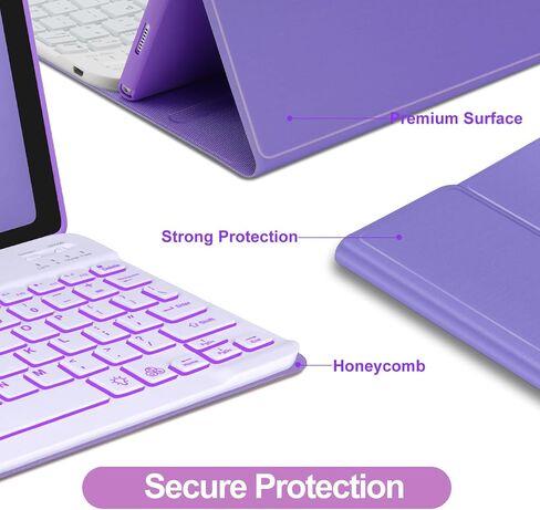 OYOSUOGG for Galaxy Tab A8 Keyboard Case, Protective Folio Stand Cover with S Pen Holder, Smart Slim Case with Multi-use Bluetooth Keyboard in Saudi Arabia