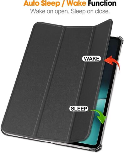 for OnePlus Pad 2 Case 12.1 inch, Ultra Thin and Lightweight, Quality PU, Scratch Resistant, Black in Saudi Arabia