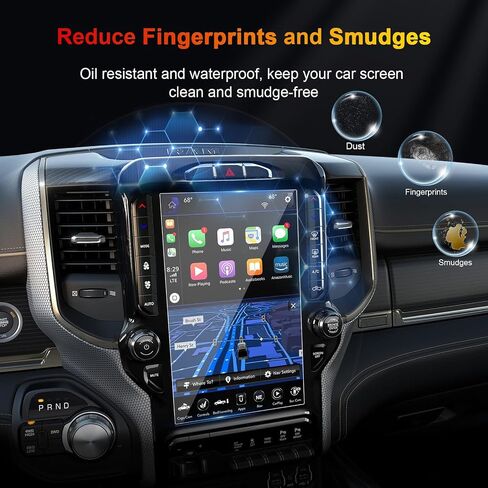 Ram 12 Inch Screen Protector for 2019-2025 Dodge Ram 1500 2500 3500 Uconnect 5 Nav Pickup Truck 12-In Display Ram 1500 Accessories 9H Anti-Scratch Tempered Glass Protective Film in Saudi Arabia