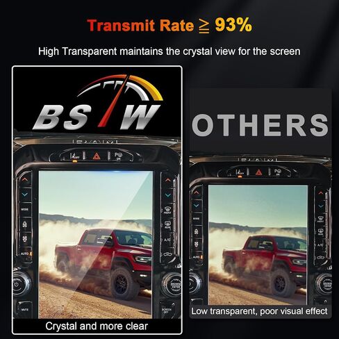 Ram 12 Inch Screen Protector for 2019-2025 Dodge Ram 1500 2500 3500 Uconnect 5 Nav Pickup Truck 12-In Display Ram 1500 Accessories 9H Anti-Scratch Tempered Glass Protective Film in Saudi Arabia