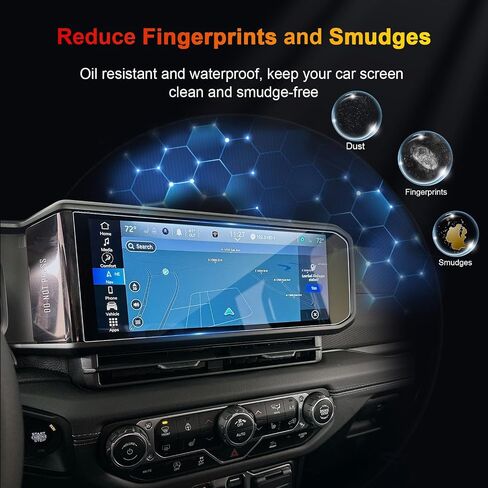 Ram 12 Inch Screen Protector for 2019-2025 Dodge Ram 1500 2500 3500 Uconnect 5 Nav Pickup Truck 12-In Display Ram 1500 Accessories 9H Anti-Scratch Tempered Glass Protective Film in Saudi Arabia