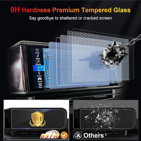 Ram 12 Inch Screen Protector for 2019-2025 Dodge Ram 1500 2500 3500 Uconnect 5 Nav Pickup Truck 12-In Display Ram 1500 Accessories 9H Anti-Scratch Tempered Glass Protective Film in Saudi Arabia