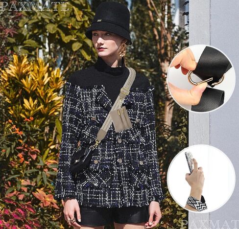 حزام هاتف مع حقيبة بسحاب - حزام مشبك للهاتف مع محفظة تمر بالجسم - حزام هاتف قابل للتعديل - مثالي للسفر والاستخدام اليومي - Color03 in Kuwait