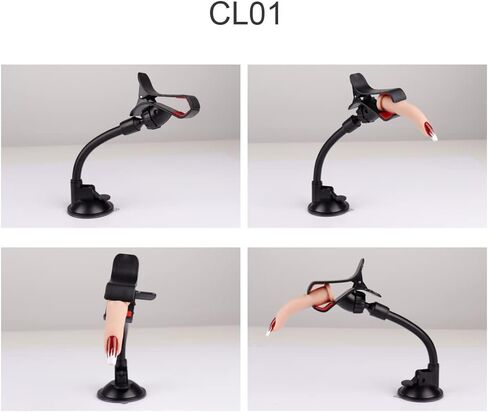 KnowU Gooseneck Bed Phone Holder Mount Flexible Long Arm Clip Clamp for Desk, Nail Practice Hands Bendy Lazy Bracket Bedside Stand in Kuwait