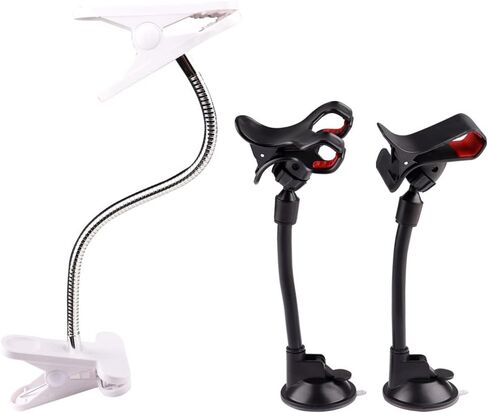 KnowU Gooseneck Bed Phone Holder Mount Flexible Long Arm Clip Clamp for Desk, Nail Practice Hands Bendy Lazy Bracket Bedside Stand in Kuwait