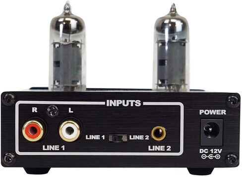 Rockville TubeHead Tube Headphone Amplifier Amp / 6K4 Tubes / 16-300 Ohms/180mW, Black in Saudi Arabia