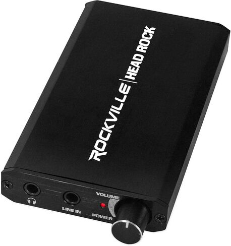 مضخم سماعة الرأس Rockville TubeHead Tube / 6K4 أنابيب / 16-300 أوم/180 ميجاوات، أسود in Saudi Arabia