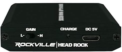 مضخم سماعة الرأس Rockville TubeHead Tube / 6K4 أنابيب / 16-300 أوم/180 ميجاوات، أسود in Saudi Arabia