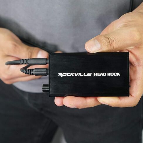 مضخم سماعة الرأس Rockville TubeHead Tube / 6K4 أنابيب / 16-300 أوم/180 ميجاوات، أسود in Saudi Arabia