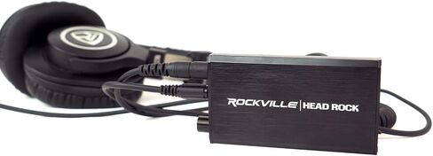 مضخم سماعة الرأس Rockville TubeHead Tube / 6K4 أنابيب / 16-300 أوم/180 ميجاوات، أسود in Saudi Arabia