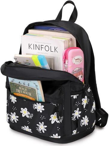 Pink Travel Backpack for Women Girls Backpacks for School Floral Lightweight Cute Toddler Schoolbag Bookbag Water Resistant Carry on Laptop Back pack Flower Daypack in Saudi Arabia