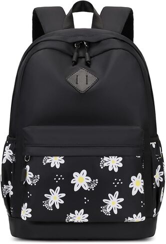 Pink Travel Backpack for Women Girls Backpacks for School Floral Lightweight Cute Toddler Schoolbag Bookbag Water Resistant Carry on Laptop Back pack Flower Daypack in Saudi Arabia