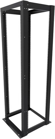 NavePoint 42U 23-inch Width 4-Post Frame Rack Open Frame Rack with Cage Nut for 19 Inch Equipments, Server Rack 881 lbs Weight Capacity, Floor Mount, RU Markings in Saudi Arabia