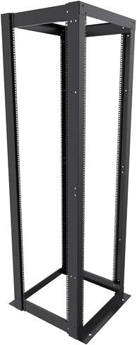 NavePoint 42U 23-inch Width 4-Post Frame Rack Open Frame Rack with Cage Nut for 19 Inch Equipments, Server Rack 881 lbs Weight Capacity, Floor Mount, RU Markings in Saudi Arabia