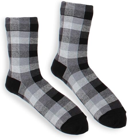 Women retro plaid check socks collection in Kuwait