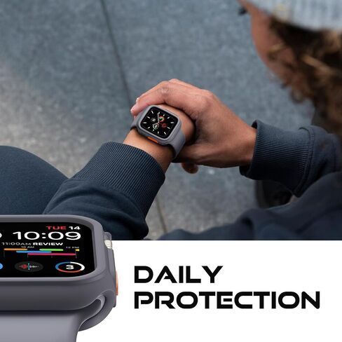 Adorve حافظة واقية متينة مقاومة للصدمات مصممة لساعة Apple Watch مقاس 44 مم 45 مم سلسلة 9/8/7/6/5/4/SE، غطاء ناعم من مادة TPU ممتص للصدمات لساعة Apple، غطاء حماية كامل الحافة iWatch واقي ساعة Apple 44 مم in Kuwait