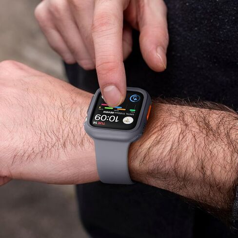 Adorve حافظة واقية متينة مقاومة للصدمات مصممة لساعة Apple Watch مقاس 44 مم 45 مم سلسلة 9/8/7/6/5/4/SE، غطاء ناعم من مادة TPU ممتص للصدمات لساعة Apple، غطاء حماية كامل الحافة iWatch واقي ساعة Apple 44 مم in Kuwait