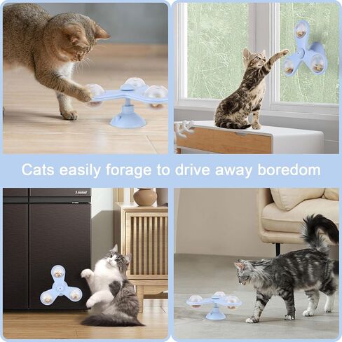 Super Design Tease cat Stick Leaky Food Toy cat Toy Dog Toy Dog Toy self high Boredom Relief pet Toys cat Fidget Spinners in Kuwait