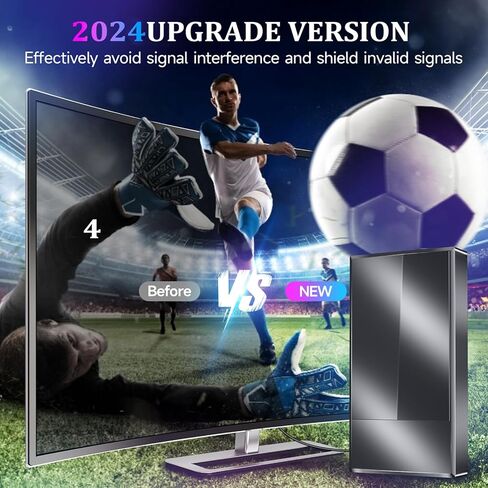 2024 Strongest TV Antenna Indoor, 2700+ Miles Outdoor Long Ranges, Digital Antenna for Smart TV, Best Amplifier Signal Booster Support 8K 4K 1080p All TVs VHF UHF - 50FT Cable/AC Adapter in Kuwait