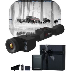 ATN Thor 5 LRF 320 Smart HD Thermal Scope with Gen 5 320x240, 12 Micron, 60Hz Sensor | Built-In Laser Rangefinder, Ballistic Calculator, Video Recording, One Shot Zero | Exclusive Signature Series Kit