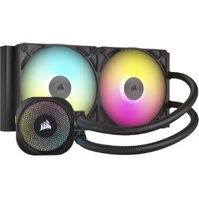 CORSAIR iCUE Link Titan 280 RX RGB Liquid CPU Cooler – 280mm AIO – Low-Noise – FlowDrive Cooling Engine – Intel LGA 1851/1700, AMD AM5/AM4 – 2X RX140 RGB Fans – iCUE Link System Hub Included – Black