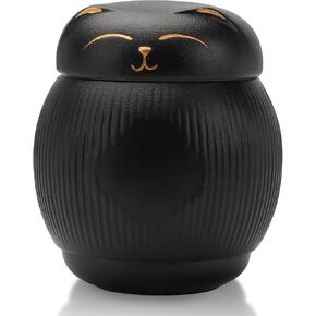Cat Urns for Ashes,Pet Urns for Cats Box, Cat Cremation Urns Cremation Keepsake,Cat Memorial Urn for Remembering,Black Pets Ceramics Ashes Box,Funeral Urn Ashes Keepsake