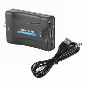 Coax BNC to HDMI Converter, 480I (NTSC)/576I (PAL) to 720P/1080P Video Adapter, Security Camera CCTV DVRs Surveillance CVR to HDTV, Monitor and Projector