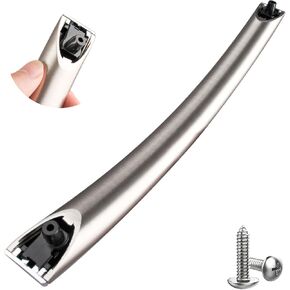 Upgrade DE94-02933A Microwave Door Handle, for Samsung Microwave Handle, Replaces De94-04309a, De64-02522a, Ap5622966 2448710 Ps4239327 Me20h705mss Me16h702ses Me18h704sfs