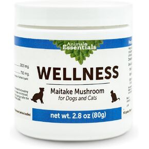 Animal Essentials Wellness Maitake Mushroom Supplement for Dogs & Cats - Healthy Immune Response, Supports Circulatory Function, Critical Immune Defense, Mushroom Powder Extract - 2.8 Oz (Pack of 1)