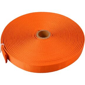 SEPEAK 1 inch Nylon Tubular Webbing UIAA Certified,1pc, Orange,10 Yard | 20kN/4500lbs Heavy Duty Webbing Straps for Outdoor Climbing, Rescue, Firefighting, Hanging, Rigging in Kuwait