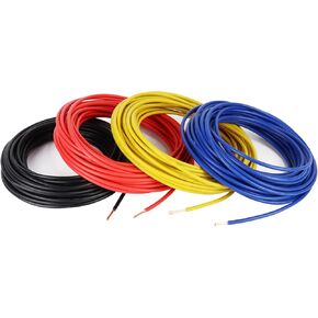 14 Gauge Auto Copper Primary Wire - 30FT Each,180 Feet Total for 6 Colors - High Temp Car Audio Wiring, Automotive, Hookup, Trailer Low Voltage Harness