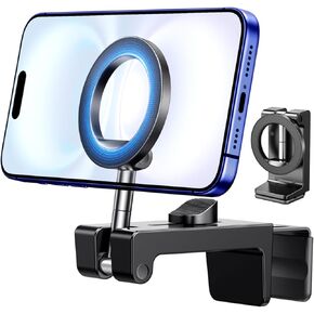 UGREEN Airplane Phone Holder for Magsafe Air Plane Travel Essentials Magnetic Phone Mount Compatible with iPhone 16 15 14 13 12 Pro Max Mini Magsafe Case, Handsfree for Long Flight Flying