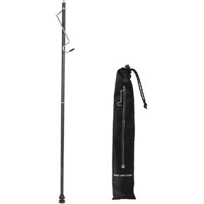 Aluminum Alloy Folding Camping Lantern Stand, Detachable Design, Suitable for IGT Tables, with Storage Bag