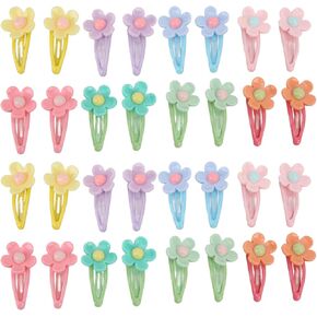 32Pcs Pet Hair Clips Multicolor Pet Flower Hair Clip Cute Flower Hairpins Dog Hair Accessories Clip Hair Clips Barrettes for Girls, Pets