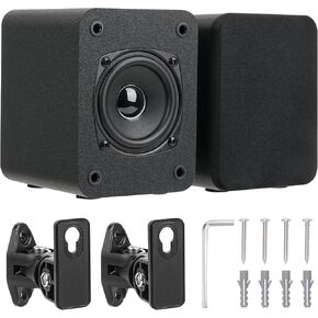 Saiyin Wall Mount Passive Speakers, Indoor Rear Surround Sound Speakers, Stereo Speakers for Midrange & High-Frequency, Passive Bookshelf Speakers for Home Theater, Receiver or Amplifer Required