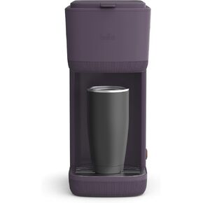 BELLA Single Serve Coffee Maker, K Cup & Coffee Ground Compatible with Removable, Adjustable Drip Tray, Auto Shutoff & Reusable Dishwasher Safe Accessories, Brews 6oz to 14oz, 1000 Watt, Oatmilk