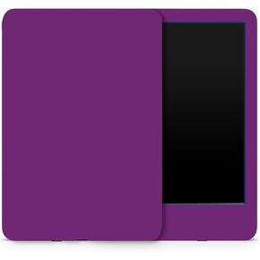 MightySkins Skin Compatible with Amazon Kindle 6-inch 11th Gen (2022) Full Wrap - Solid Purple | Protective, Durable, and Unique Vinyl Decal wrap Cover | Easy to Apply | Made in The USA