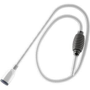 SunGrow Water Siphon Pump for Fish Tank with Priming Bulb, 3.5" Nozzle Net, 65-Inches, Long Nozzle Sand Cleaning Kit, Fish Gravel Vacuum to Clear Water, Aquarium Siphon Tank, 2-Minutes to Assemble