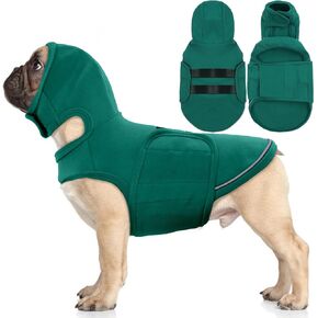 Lelepet Dog Calming Hoodie Dog Anxiety Shirt with Dog Ear Cover Comfy Dog Shirt for Anxiety Relief Reflective Dog Calming Vest for Fireworks/Thunderstroms/Separetion Soft Dog Hoodie
