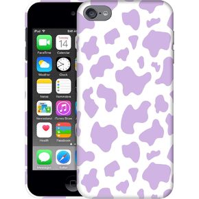 SM Cases iPod Touch 7 Case, iPod Touch 6 Case, iPod Touch 5 Case - Cow Skin Print Purple Design 3D Printed Phone Back Hard Plastic Cover Case for iPod Touch 7/6 / 5.