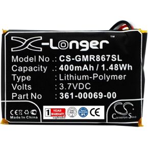 Replacement Battery for Garmin 010-11867-10 010-11925-00 Barklimiter bark Control Collar Barklimiter Deluxe Barklimiter Deluxe Anti Bark Collar Delta Sport Part NO 361-00069-00
