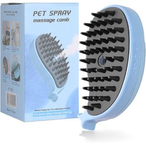 Cat Steam Brush for Shedding, 3 in 1 Cat Steamy Brush, Cat Grooming Brush With Steam, Rechargeable Steam Pet Brush for Dog And Cat,Self Cleaning Steam Brush for Massage,Clean and Removing Loose Hair