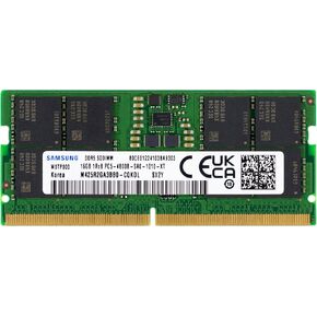 Samsung 16GB DDR5 4800MHz PC5-38400 CL40 SODIMM 1Rx8 1.1V Non-ECC 262-Pin SO-DIMM Laptop RAM Memory M425R2GA3BB0-CQK
