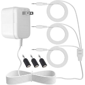 White AC/DC Power Adapter Compatible with Department 56 Accessories Village Collections