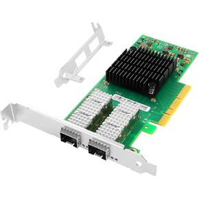 25GbE NIC Network Card for VG-MCX4121A-ACAT with Mellanox ConnectX-4 Lx Chipset Ethernet Server Adapter PCIe 3.0 x8 2*SFP28 Ports Support RDMA