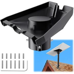 Starlink Gen 3 Mounting Kit - Heavy-Duty Pole Adapter & Mount Plate for V3 Dishy, Compatible with Starlink Standard Dish, Easy Installation, Upgraded Design
