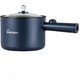 Non-stick, plug-in electric hot pot, suitable for cooking noodles, soup, rice, Chinese hot pot, easy to operate, essential for renting a house, 1.8L capacity, suitable for single/double use.
