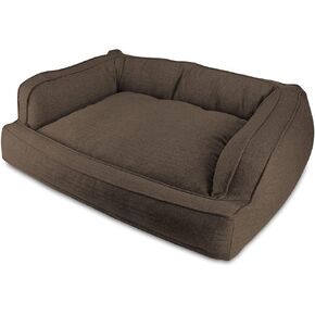 Arlee Sofa Couch Pet Dog Bed - Memory Foam - Assembled USA - Large/Extra Large -Drizzle Gray